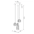 Lampa wisząca SUBA 3P czarna SL.1166 - Sollux