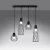 Lampa wisząca SUBA 4L czarna SL.1167 - Sollux