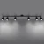 Plafon LEMMI 6L czarny SL.1169 - Sollux