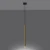 Lampa Wisząca PASTELO 1 złoty połysk SL.1195 - Sollux