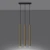 Lampa Wisząca PASTELO 3L złoty połysk SL.1196 - Sollux