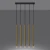 Lampa Wisząca PASTELO 5L złoty połysk SL.1198 - Sollux