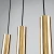 Lampa Wisząca LAGOS 3 złoty połysk SL.1201 - Sollux
