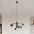 Żyrandol LEMMI 6 czarny SL.1207 - Sollux