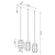 Lampa wisząca GOTTO 3L SL.1264 - Sollux