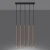 Lampa wisząca PASTELO 5L drewno SL.1269 - Sollux