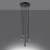 Lampa wisząca PASTELO 5P beton SL.1275 - Sollux