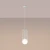 Lampa wisząca BRINA 1 biała SL.1331 - Sollux