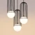 Lampa wisząca BRINA 3P czarna SL.1336 - Sollux