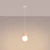 Lampa wisząca PEKKA 1 biała/naturalne drewno SL.1390 - Sollux