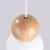 Lampa wisząca PEKKA 1 biała/naturalne drewno SL.1390 - Sollux