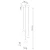 Lampa wisząca PEKKA 3P biała/naturalne drewno SL.1391 - Sollux