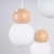 Lampa wisząca PEKKA 3P biała/naturalne drewno SL.1391 - Sollux
