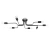 Żyrandol VECTOR 8 czarny SL.1448 - Sollux
