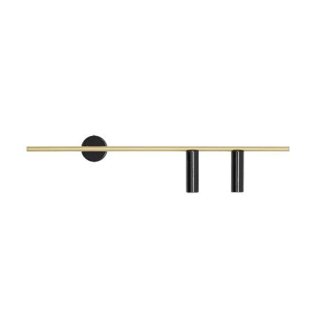 Kinkiet nowoczesny TREVO 2 BLACK BRASS (prawy) 1083D40_2 - Aldex