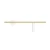 Kinkiet nowoczesny designerski  TREVO WHITE BRASS (prawy) 1097C40_2 - Aldex