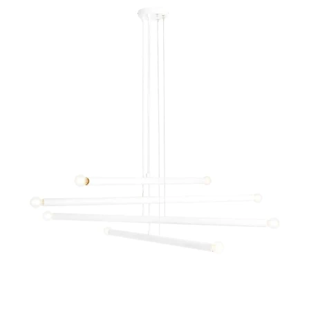 Lampa stylowa wisząca TUBO 8 WHITE 1072P - Aldex