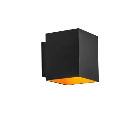 Kinkiet SOLA WL SQUARE BLACK-GOLD 91063 -Zuma Line