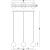 Lampa zwis potrójny do jadalni LIBRA PENDANT MD2128B-3S Zuma Line - W