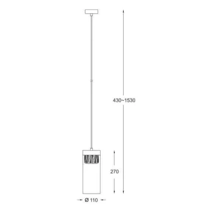 Lampa zwis GEM P0389-01D-F7AC Zuma Line