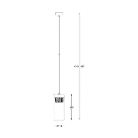 Lampa zwis GEM P0389-01D-P7AC Zuma Line