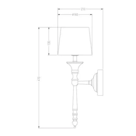 Lampa ścienna nowoczesna CLOE RLB94875-1W Zuma Line