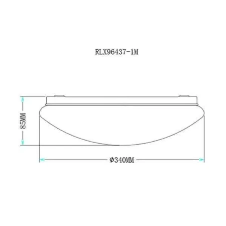 Lampa sufitowa nowoczesna CARPI RLX96437-1M Zuma Line