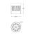Lampa złota sufitowa GEM C0389-01A-0FD2 Zuma Line