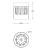 Lampa sufitowa nowoczesna GEM C0389-01A-F4AC Zuma Line