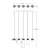 Lampa zwis GEM P0389-05E-F7AC Zuma Line
