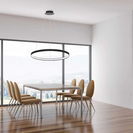 Lampa wisząca RING CIRCLE 78 LA0721/1 - BK  - Zuma Line