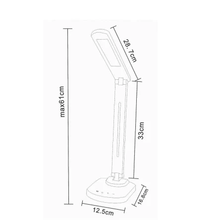 Lampa biurkowa 1601 CZARNA/BLACK Zuma Line - W