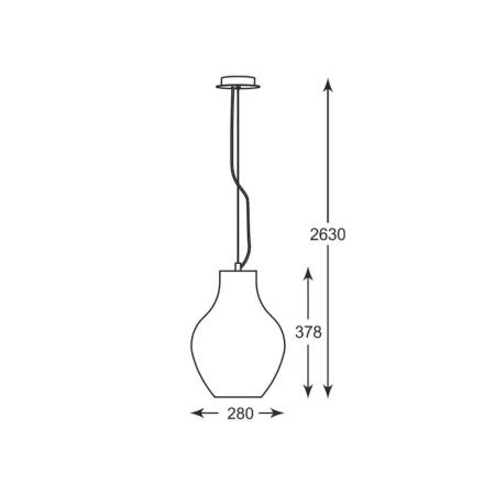 Lampa wisząca nowoczesna BRESSO P19066A-D28 - Zuma Line