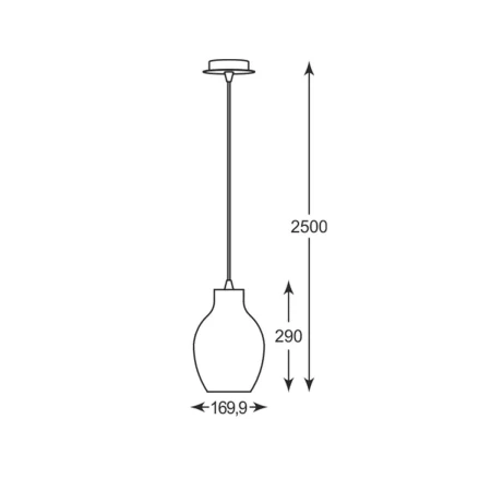 Lampa wisząca nowoczesna BRESSO P19066A-D18 - Zuma Line