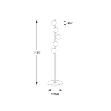 Lampa podłogowa ALI 5649 - Zuma Line