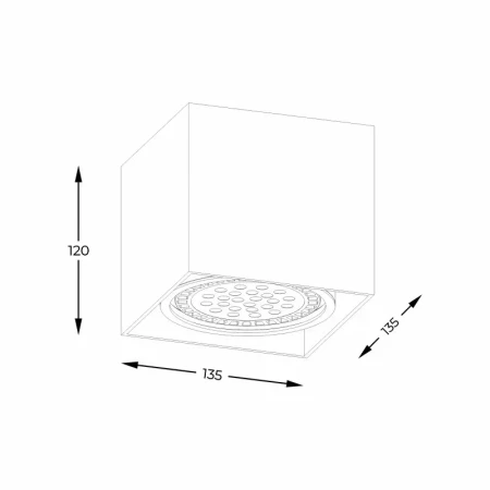 Spot BOX 1 WH ACGU10-114-N - Zuma Line