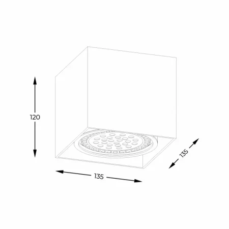 Spot BOX 1 BK ACGU10-115-N - Zuma Line