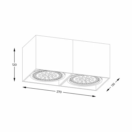 Spot BOX 2 WH ACGU10-116-N - Zuma Line