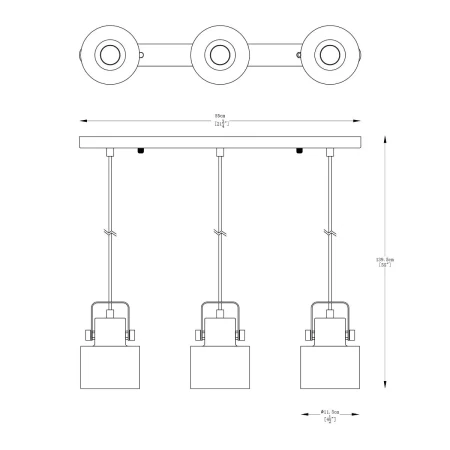 Lampa wisząca DRACO A8062-3A - Zuma Line - W