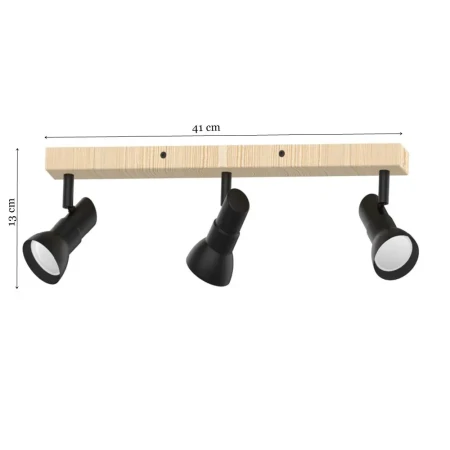 Lampa drewniana sufitowa TRIEST JP01A-SP-02-BWD.350 - Zuma Line - W