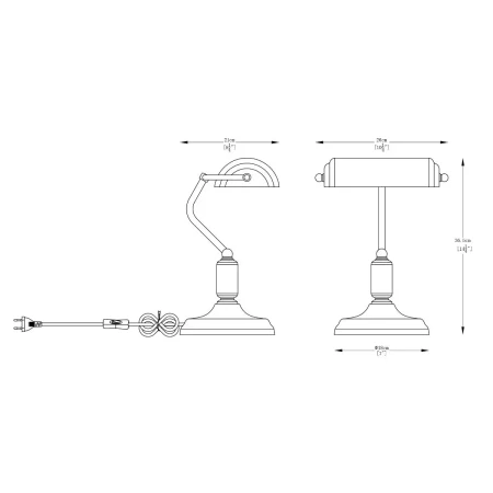 Lampa biurkowa ROMA A2048-GR - Zuma Line