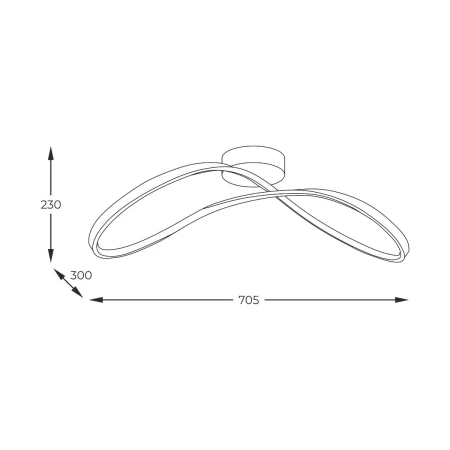 Lampa sufitowa ERDA 19600C-BK – Zuma Line