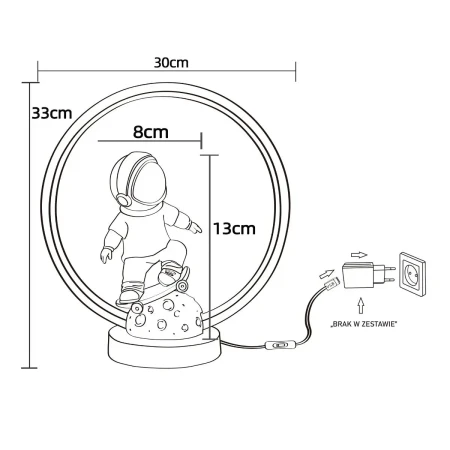 Lampa stołowa ASTRONAUTA EX15S016-1 - Zuma Line