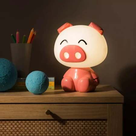Lampa stołowa PIG RÓŻOWA/PINK KDR-603B-PK  - Zuma Line