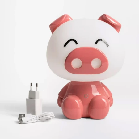 Lampa stołowa PIG RÓŻOWA/PINK KDR-603B-PK  - Zuma Line