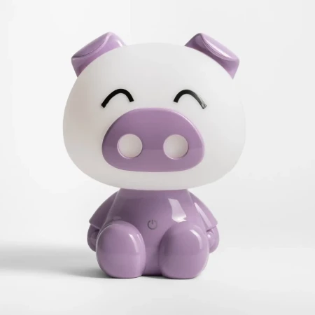 Lampa stołowa PIG FIOLETOWA/PURPLE KDR-603B-PE  - Zuma Line