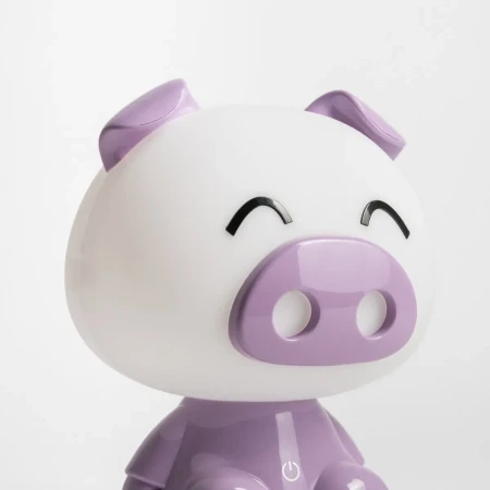 Lampa stołowa PIG FIOLETOWA/PURPLE KDR-603B-PE  - Zuma Line