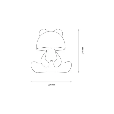 Lampa stołowa BEAR KDR-6303-PK  - Zuma Line