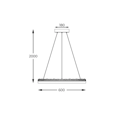 Lampa wisząca REGI CZARNA/BLACK PD2304600R-MB  - Zuma Line
