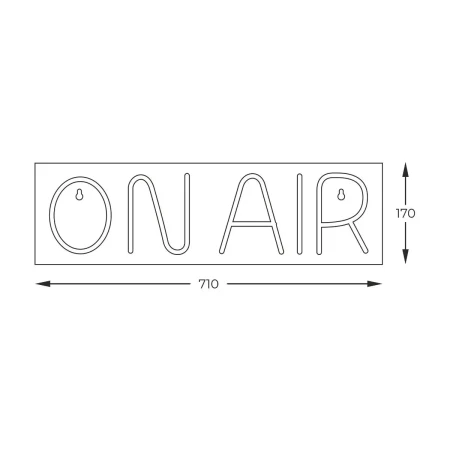 Neon ON AIR LED FM-WN46  - Zuma Line